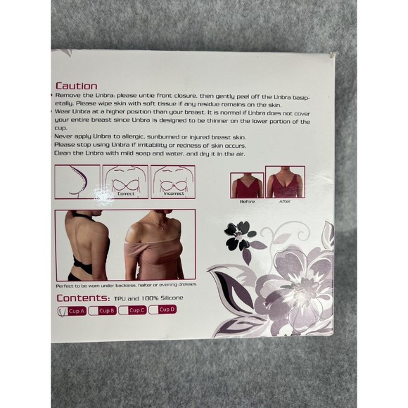 STRAPLESS PUSH UP BRA Silicone Backless Self Adhesive Plus Breast Tape Lifting - Picture 5 of 15